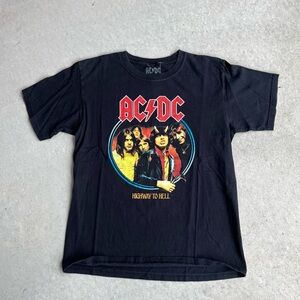 AC/DC Charcoal Logo Tee
